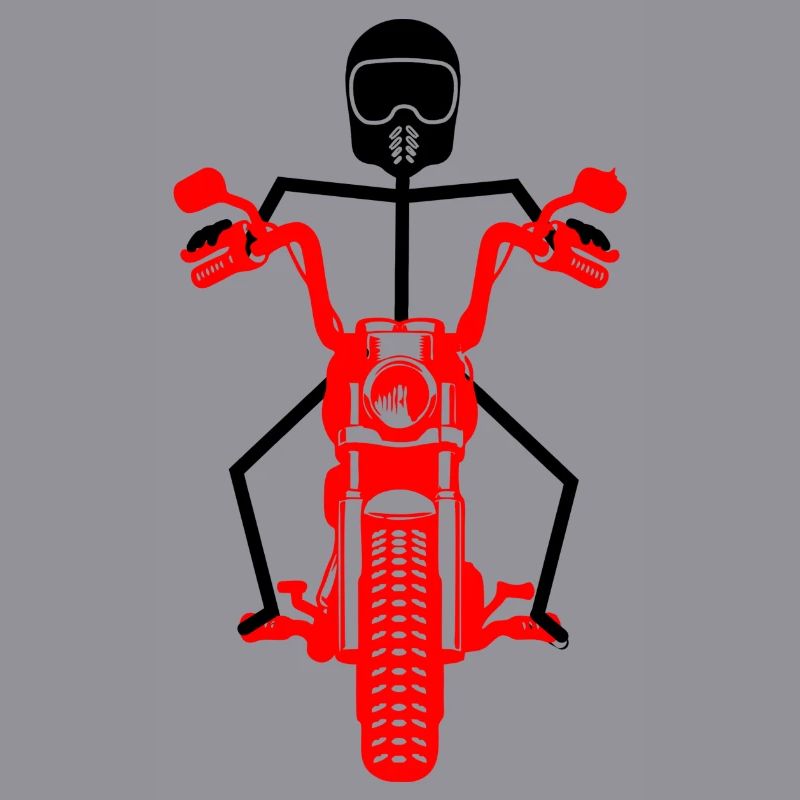 Black stickmen with red engine