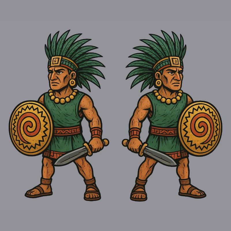 Aztec Double Warrior