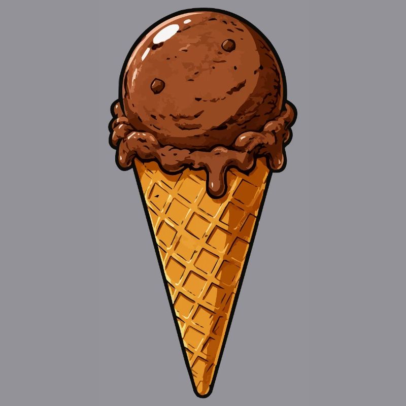 Schokoladen Eis Kugel