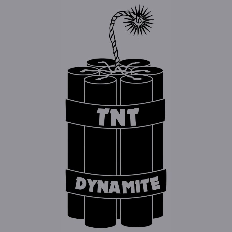 Sept bâtons de dynamite brûlants