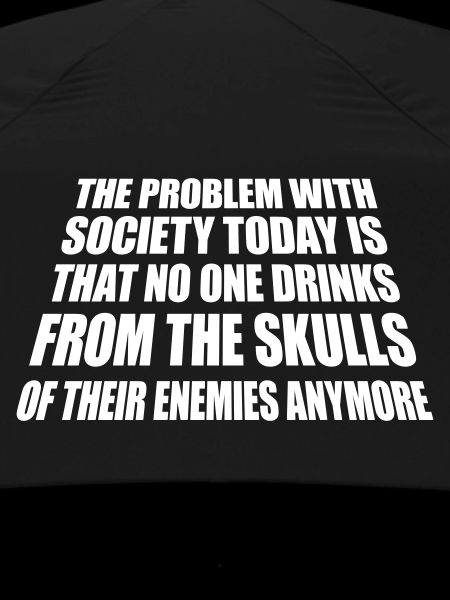 drinks from enemies skulls
