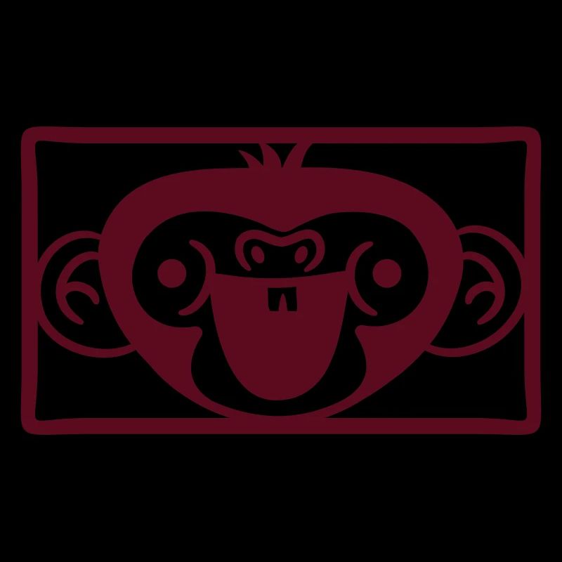 Monkey Face Cute Cute Head Laughs Happy