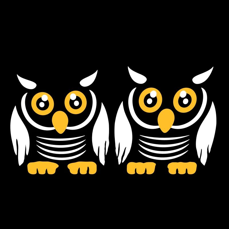 2 Owls Team Bird Friends Two Barn Owls Crew