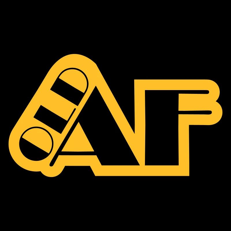 old AF Text Logo