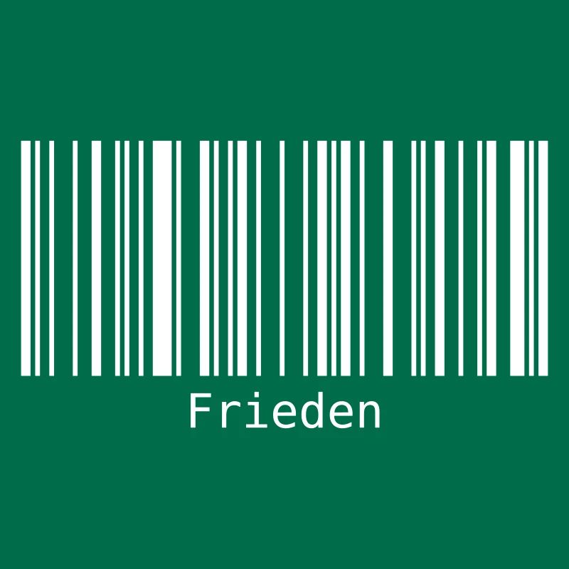 Frieden Barcode Friedenszeichen Strichcode Symbol