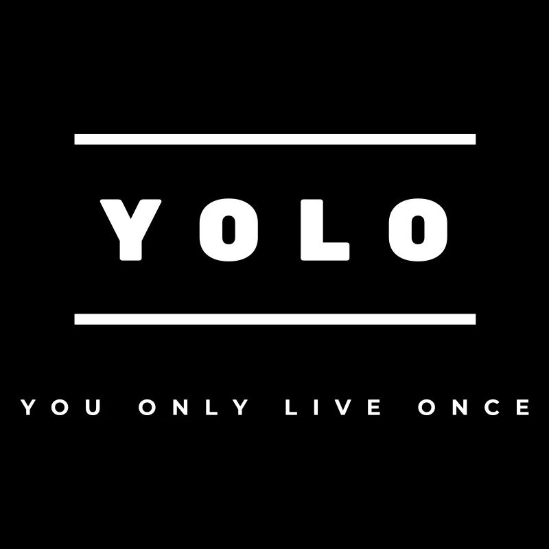 YOLO Simple logo - You Live Only Once