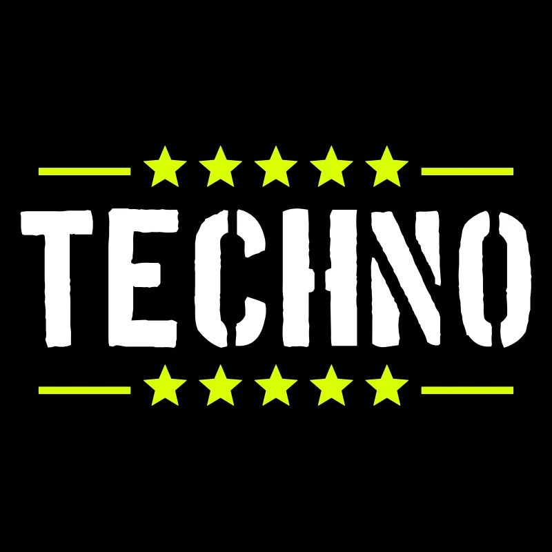 Techno Liebe Zitat Spruch Musik Party Feiern Logo