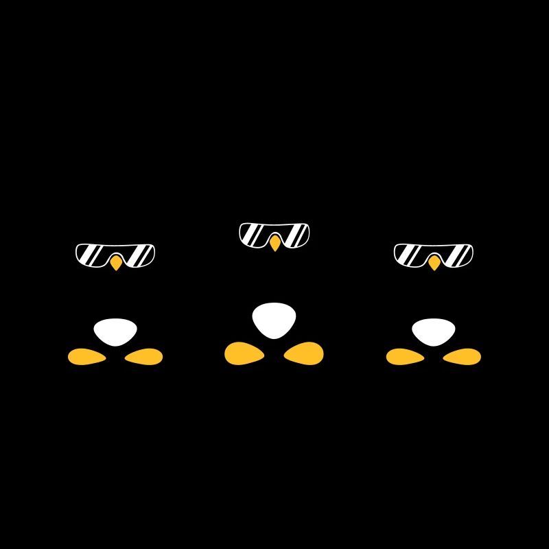 3 Penguins Bodybuilder Lunettes de soleil Casque Équipe