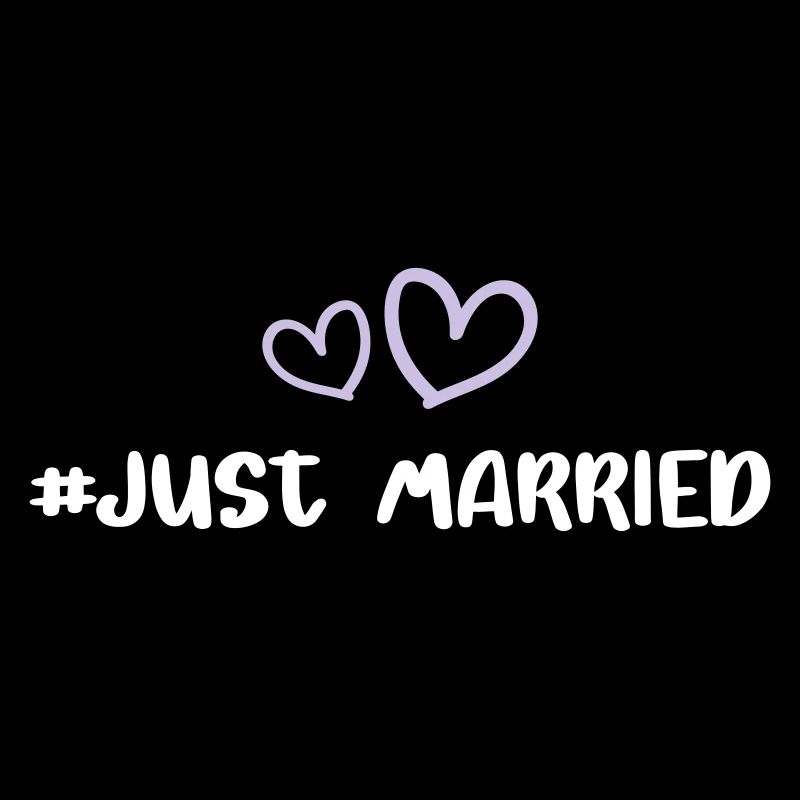 Just Married Wedding Heart