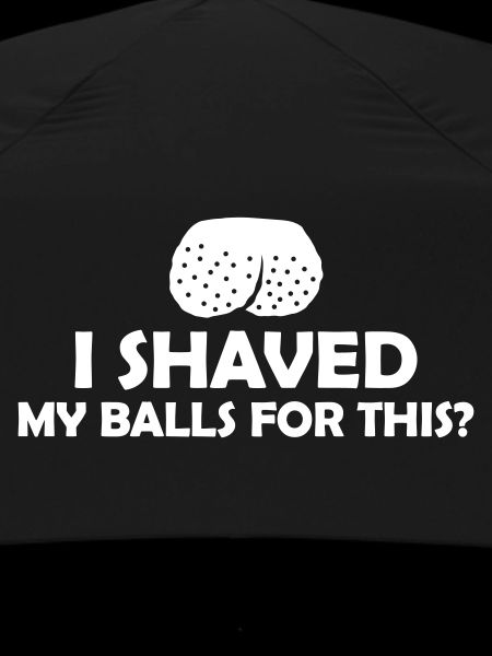 I shaved my balls