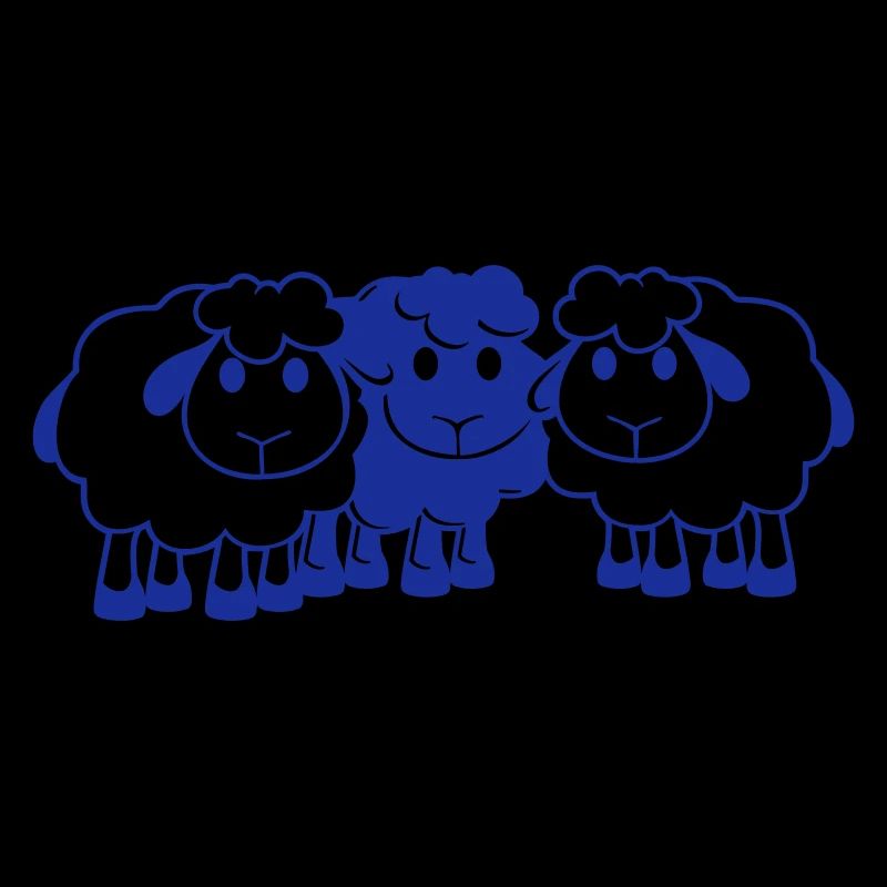 Black Sheep 3 Friends Team Crew Sheep Cute