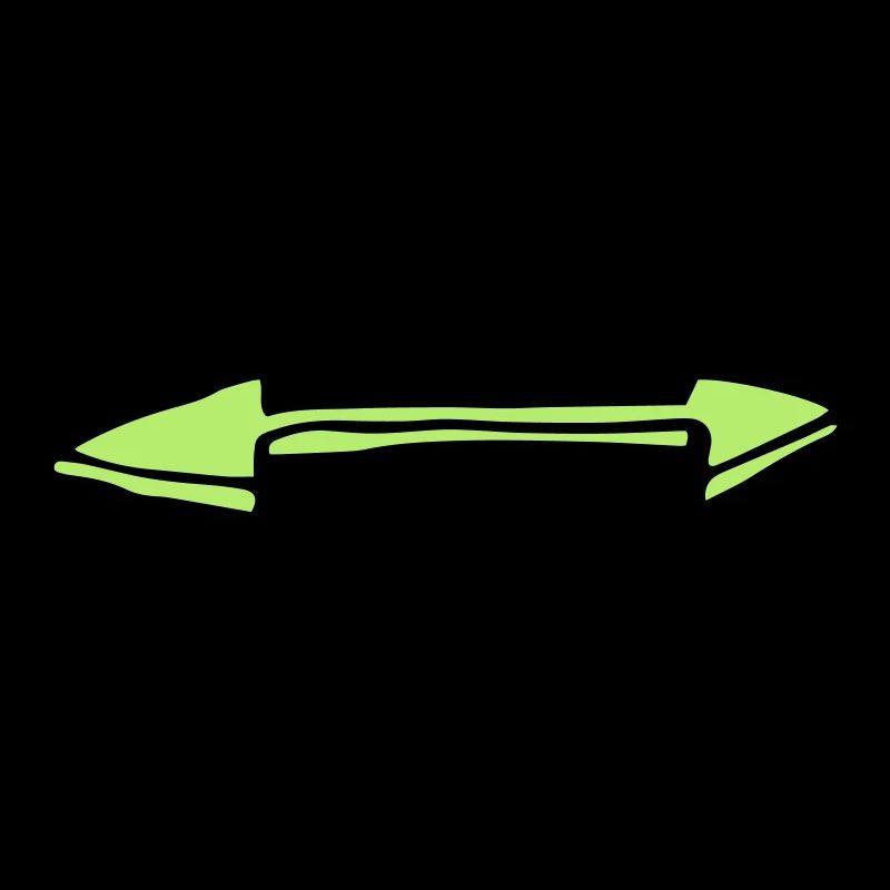 Green double arrow left and right