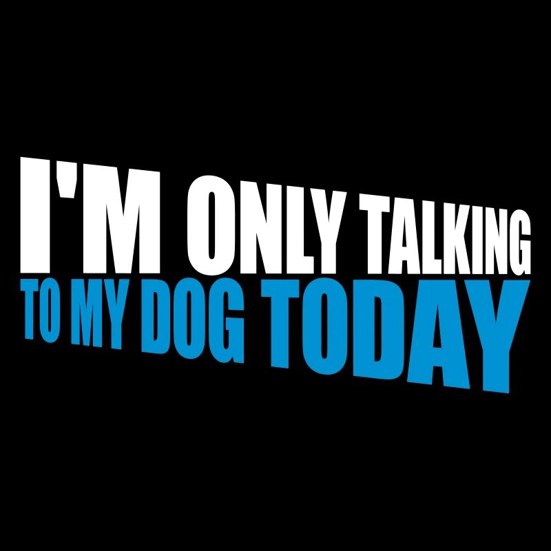 only talking to dog