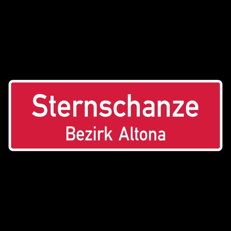 Sternschanze - Hamburg Ortsschild/Bezirksschild