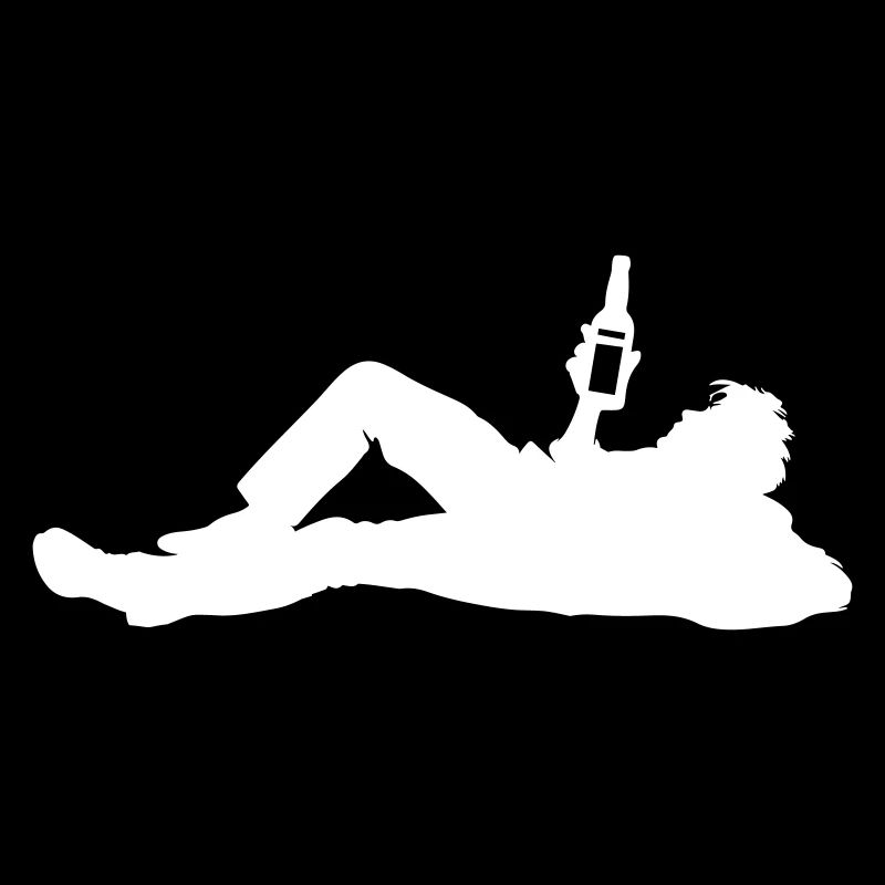 Drinking Bier Silhouette