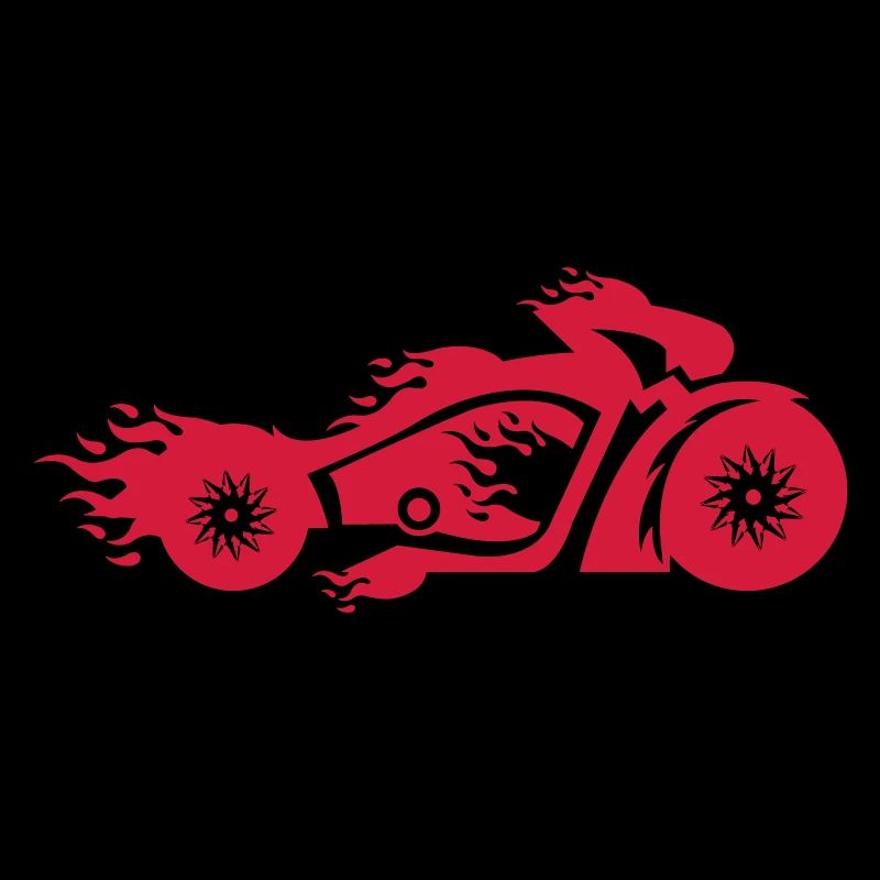 vélo en feu
