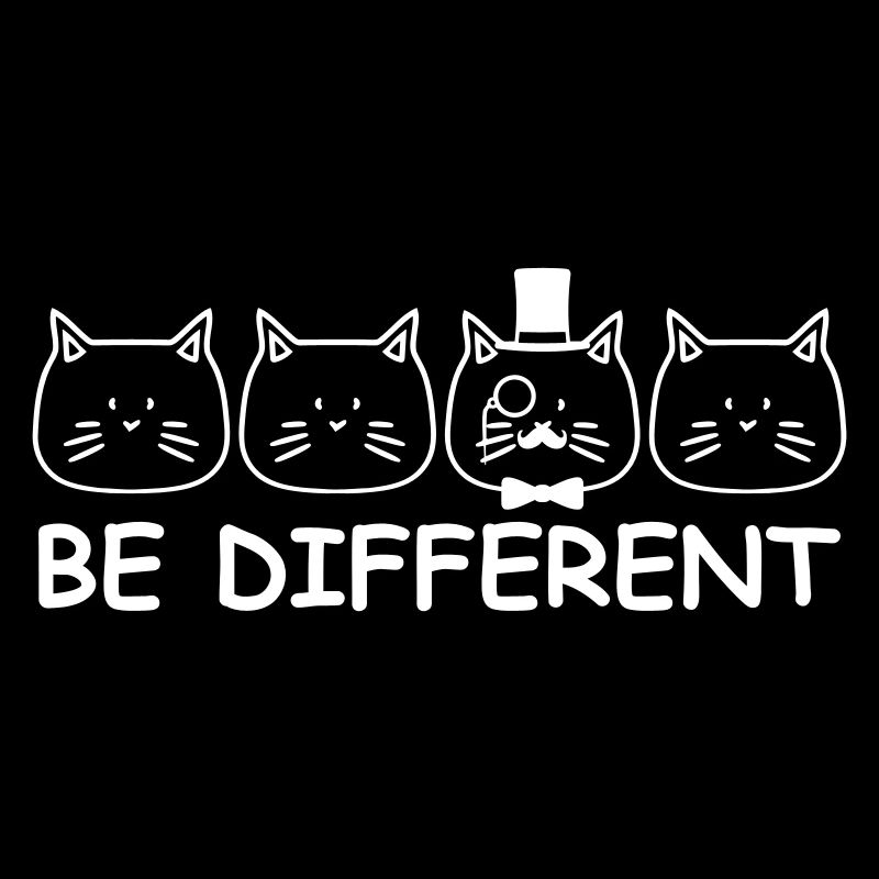 Be Different Sir Katze Zylinder Monokel Herr Reich