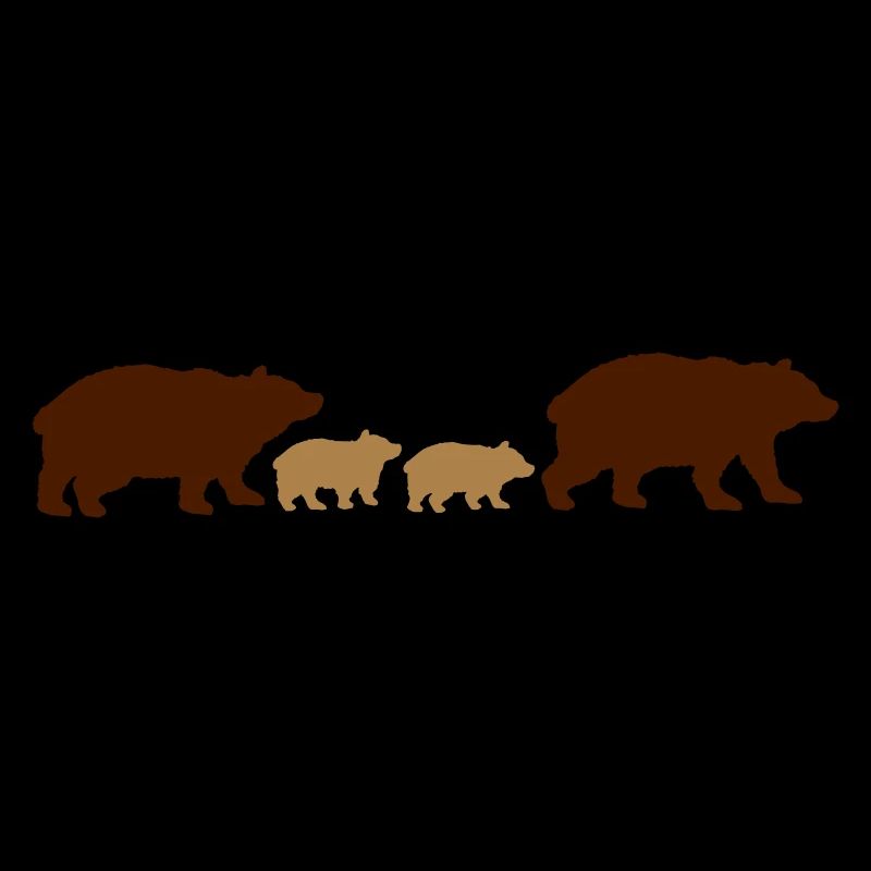 Famille de l’ours de bébé