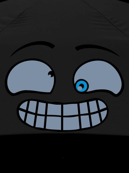Visage grimace effronté