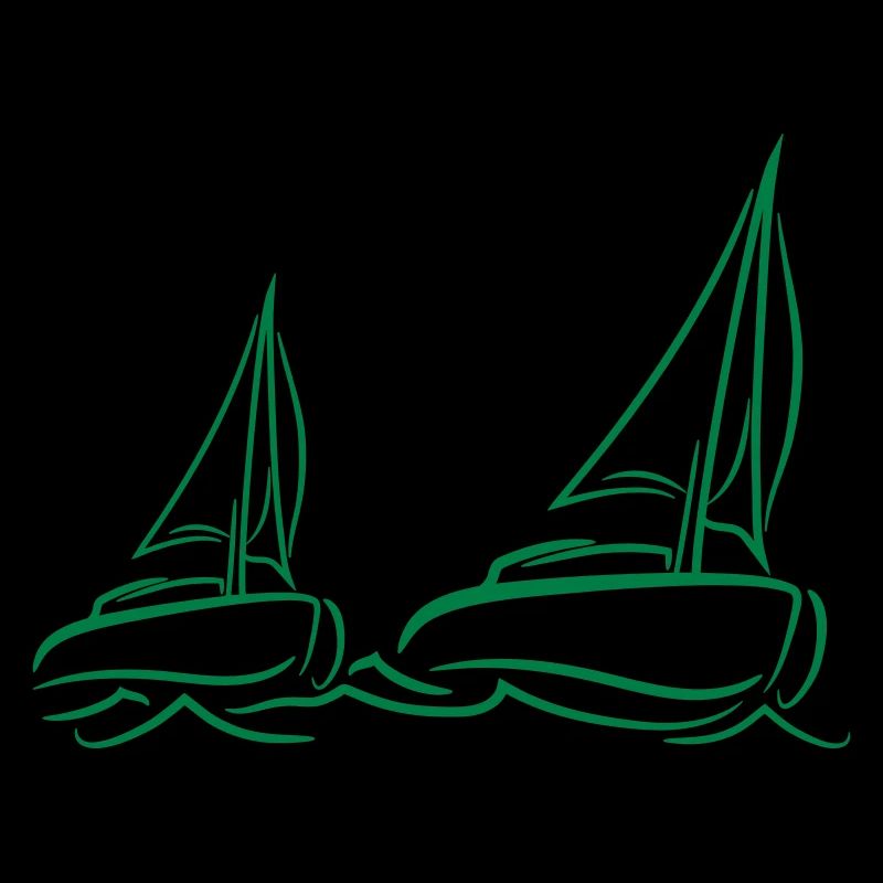 Deux navires Régate par équipe Régate de voile de compétition