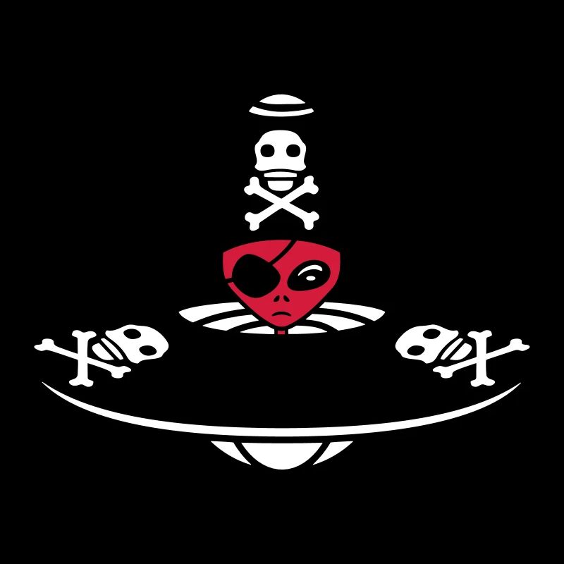 Alien Pirate Ufo Captain Cap Funny Alien