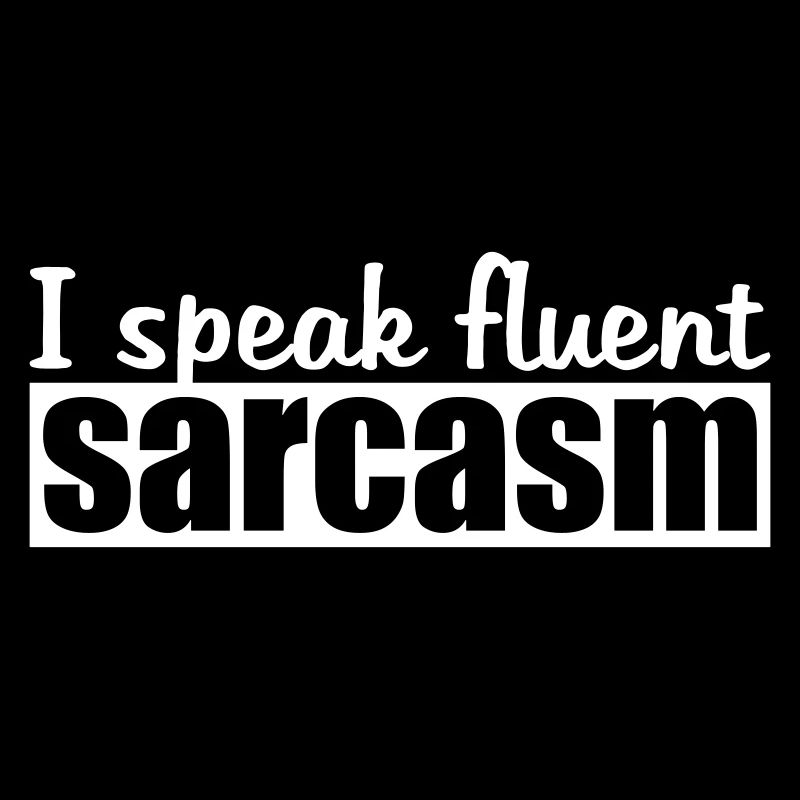 Je parle couramment le sarcasme Logo