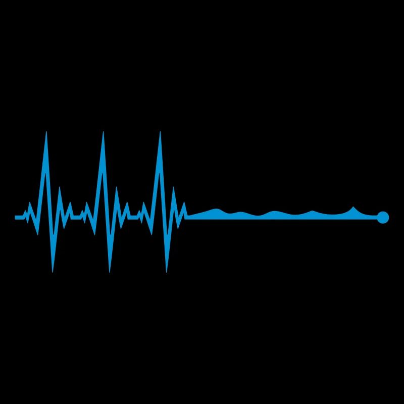 waves line frequency heart beat pulse swimming sc
