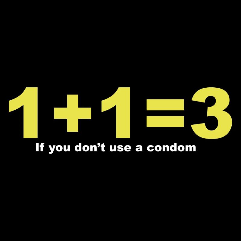 Drôle de design « 1 + 1 = 3 » pour lui et elle