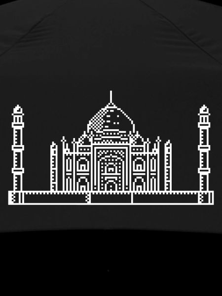 1Bit Pixel Taj Mahal