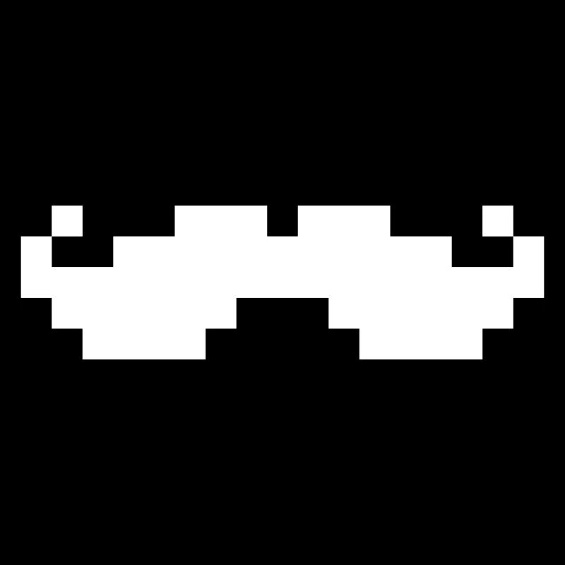 8bit pixel moustache