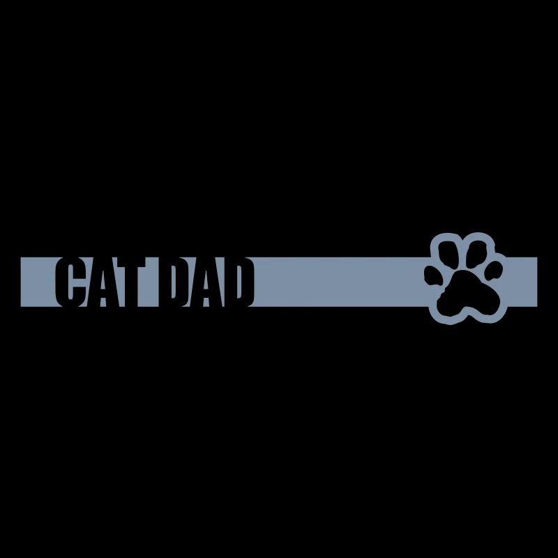 Stripe Design Cat Dad