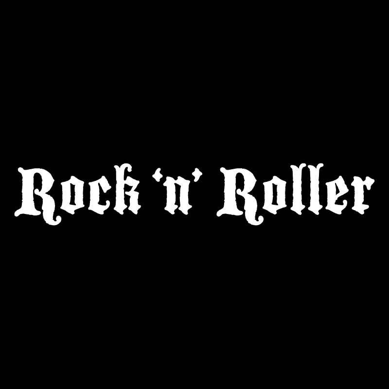 Rock 'n' Roller Logo White