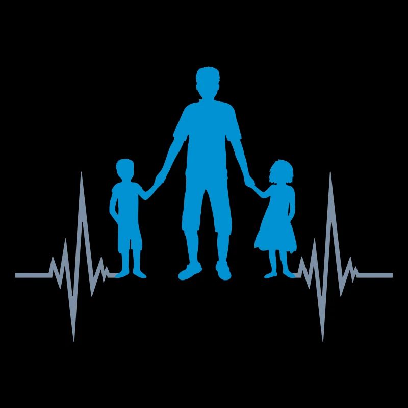 Junge Mädchen Papa Puls