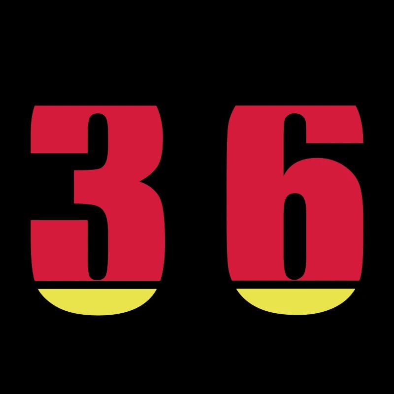 36 Nummer Deutschland Trikot