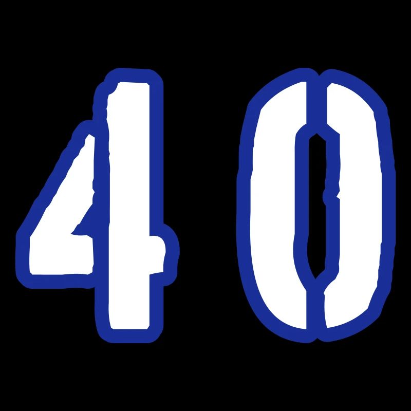 40 Zahl Symbol