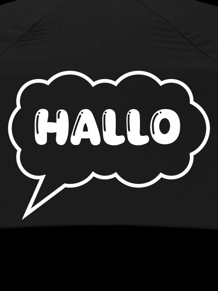 Speech bubble Hello