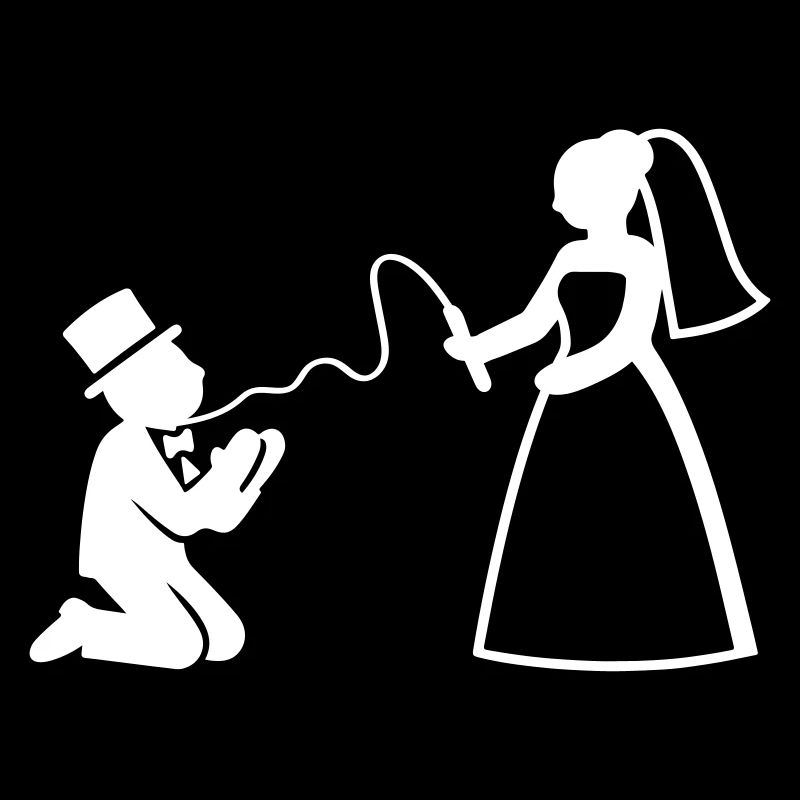 Brautpaar Ehe Paar Peitsche Hochzeit