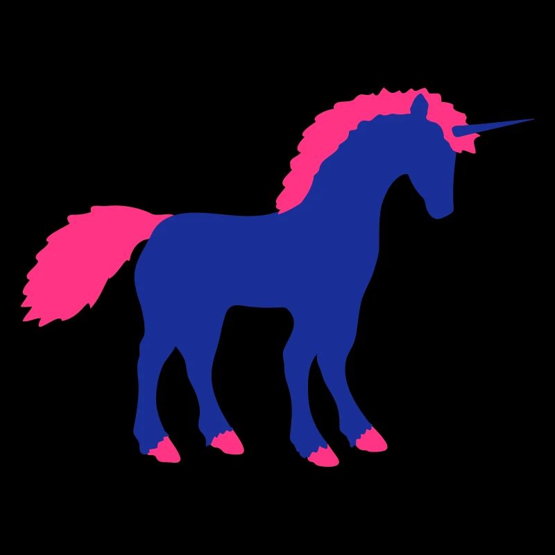 Licorne conte de fées silhouette contour ombre cheval