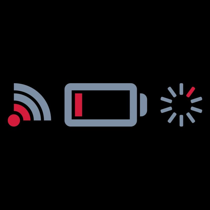 Logos de batterie sans connexion