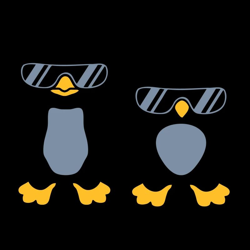 2 Sunglasses Penguin Friends