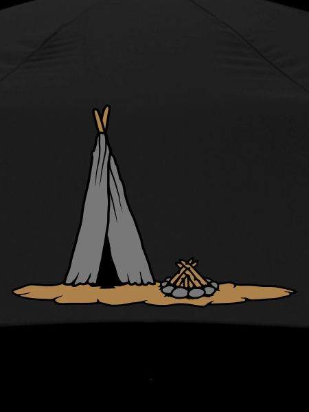 Campfire primitive tent design