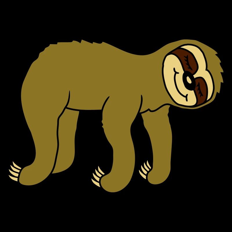 Design hanging reclining sloth