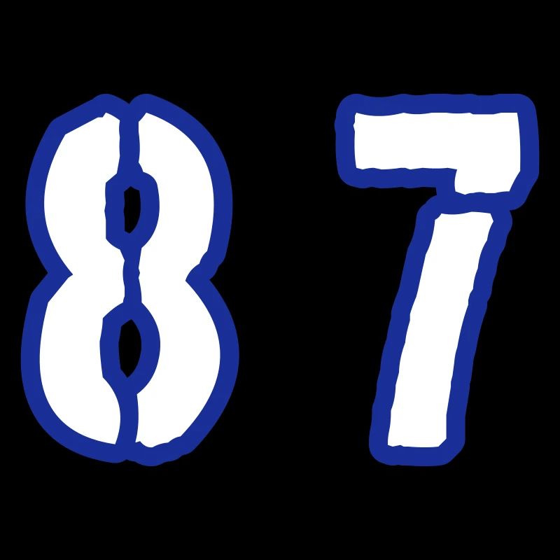 87 Number Symbol