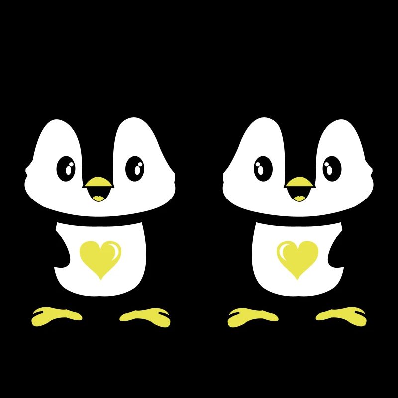 Penguins Cute Love