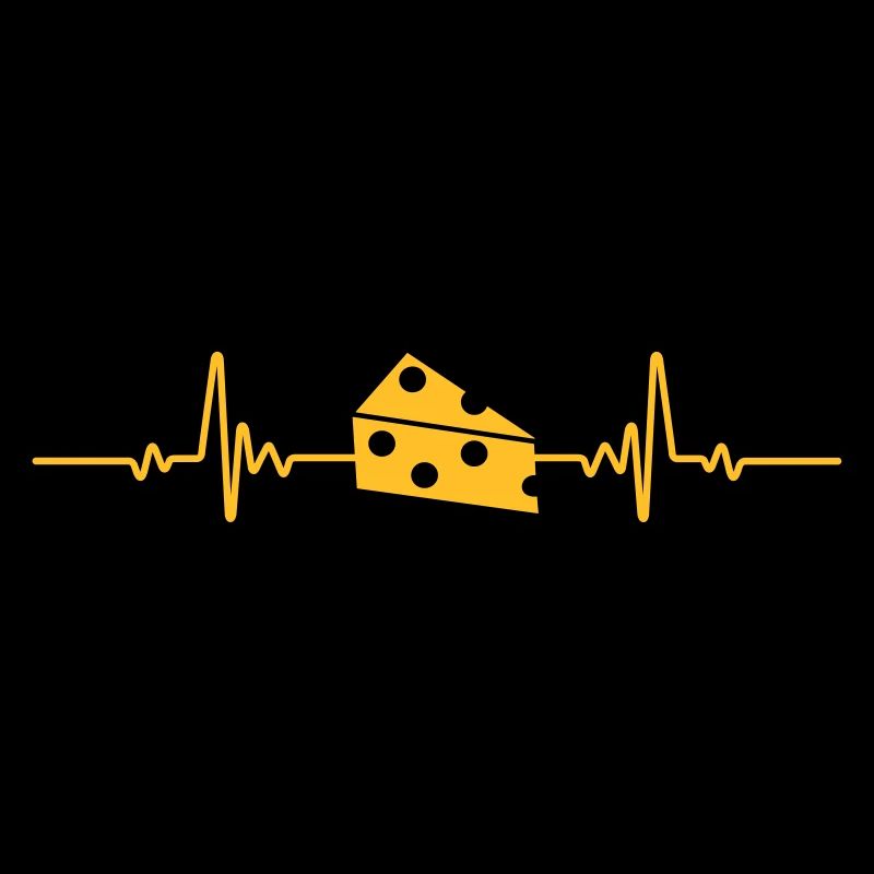 Cadeau d'amant de fromage de battement de coeur drôle d'ECG