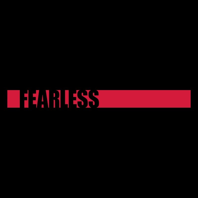 fearless Text Zitat Design