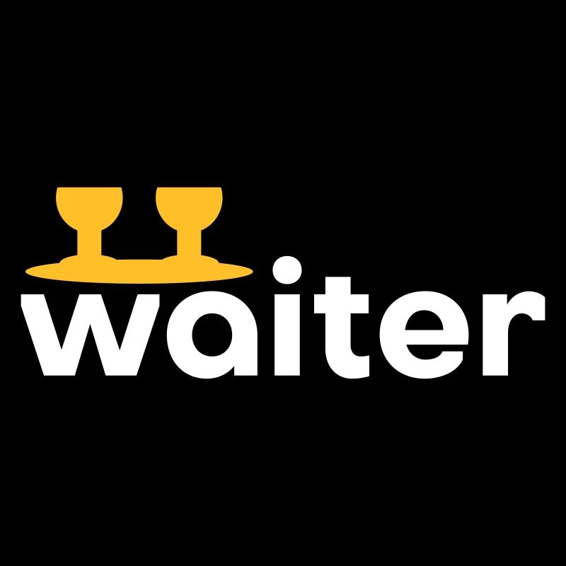 Waiter (Tablett mit zwei Weingläsern)