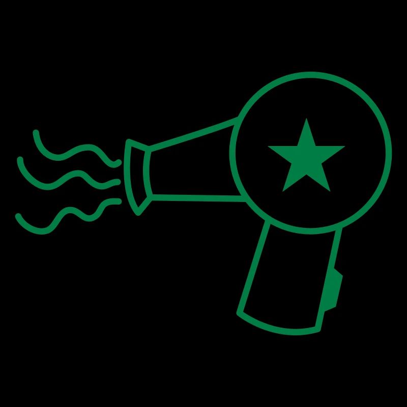 sèche-cheveux avec une étoile