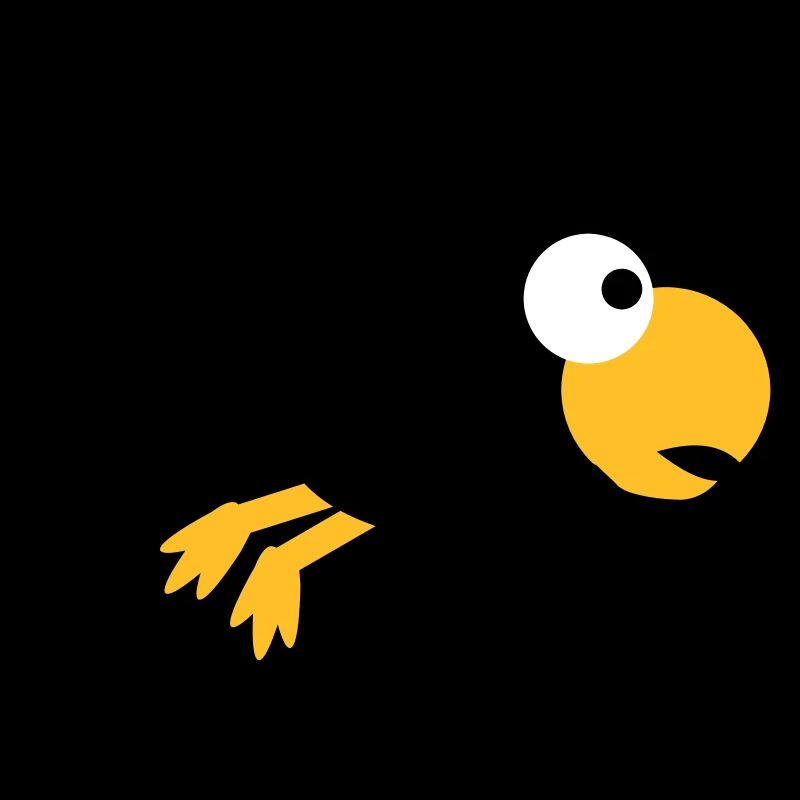 Corbeau Oiseau Voler Rapide Cool Drôle Dessin animé Humour