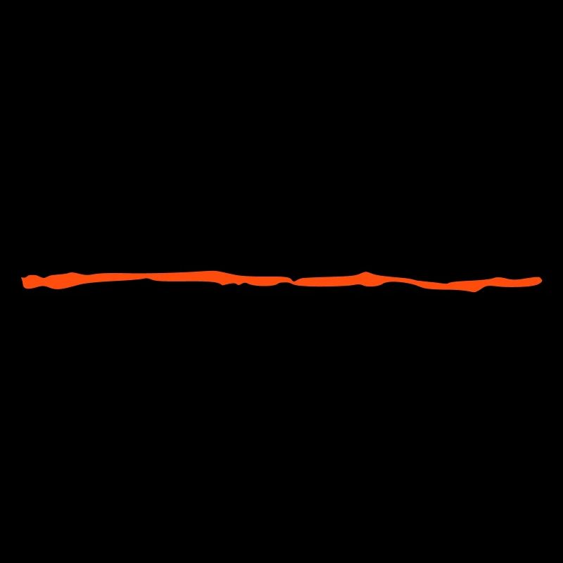 Brush stroke crooked line